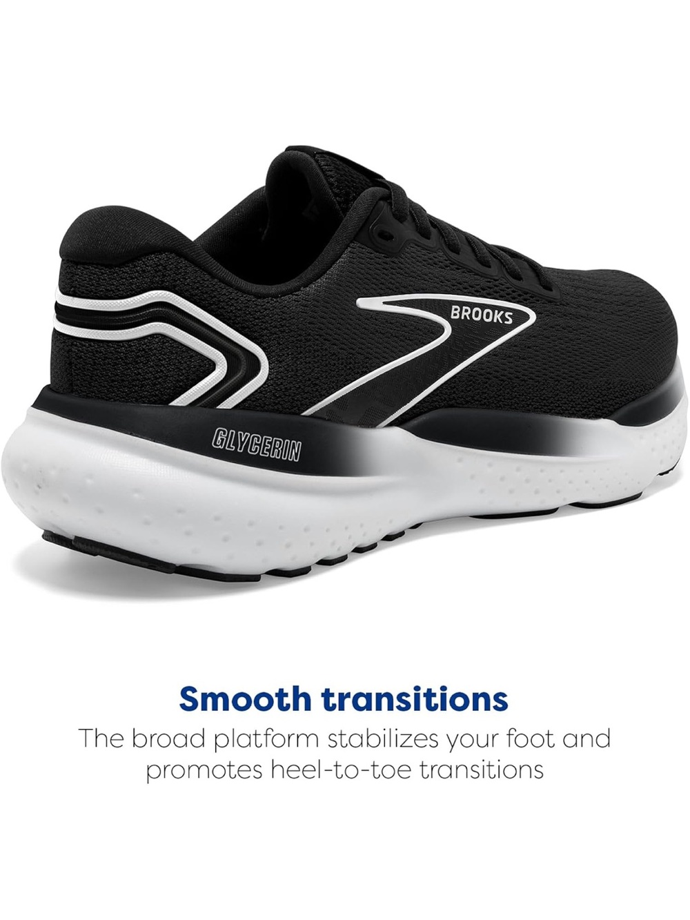 Brooks Glycerin 21 Running Shoe - Black/White NWOT